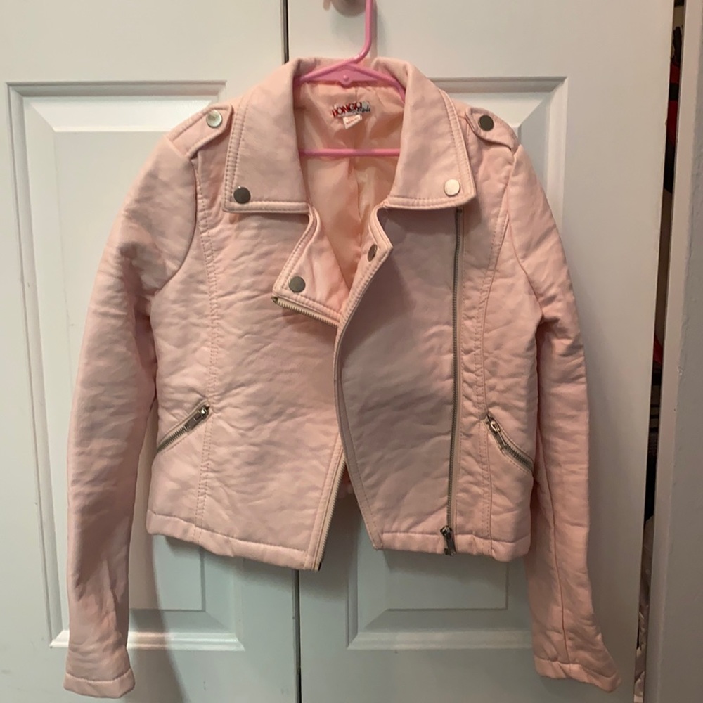 Girls Faux Leather Jacket M